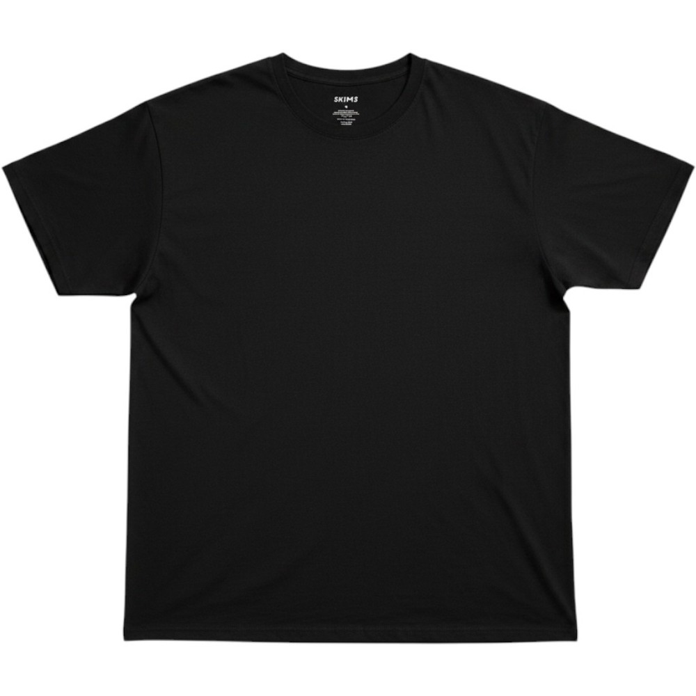 SKIMS Soft Lounge Boyfriend T-Shirt Onyx Black Modal Stretch Womens 3X
